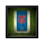 صورة شعار برشلونة - خلفية بيضاء - عشبية مضيئة