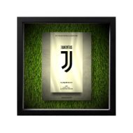 صورة شعار يوفينتوس - خلفية بيضاء - عشبية مضيئة